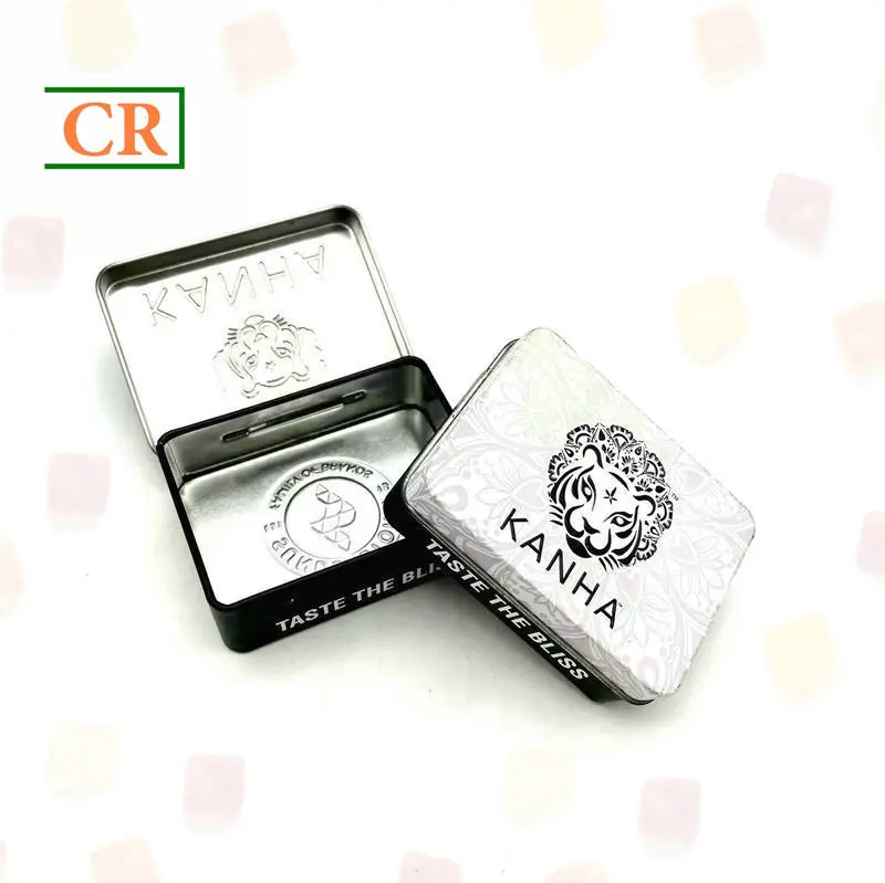 Custom Hinged Tin BOX for Gummies Manufacturer, Factories