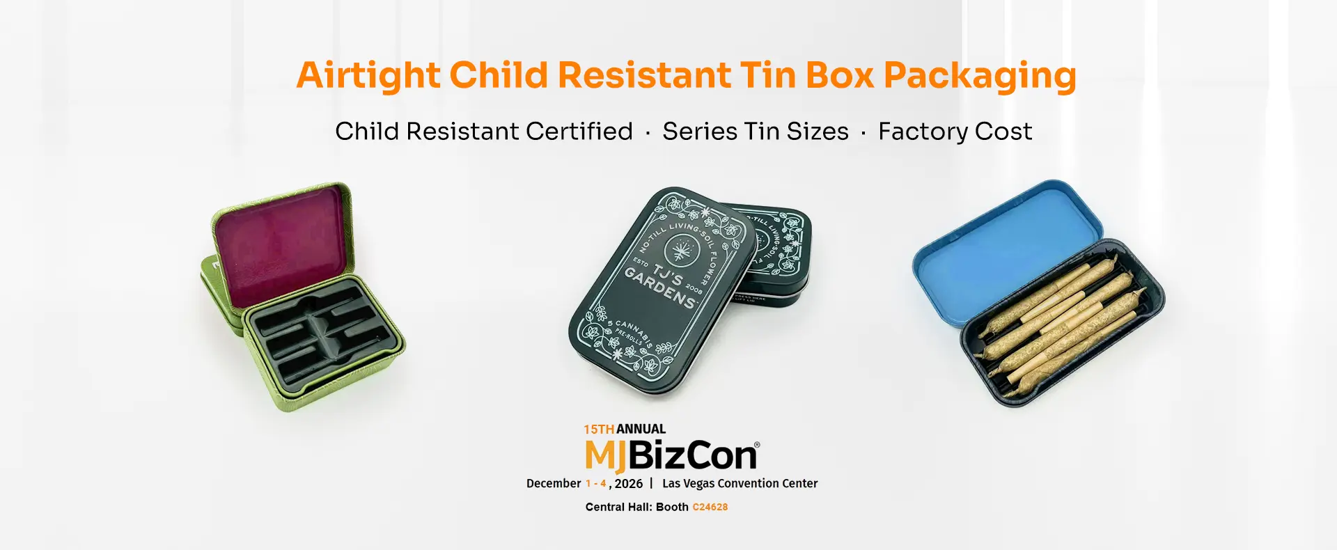 Custom Child Resistant Metal Packaging Solutions by CR Tin
