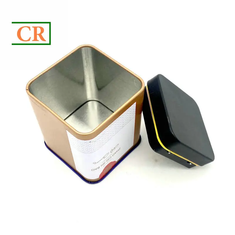 OEM Gummies Square Child Resistant Tin Box - 2.1x2.1 inches Manufacturers, Factory
