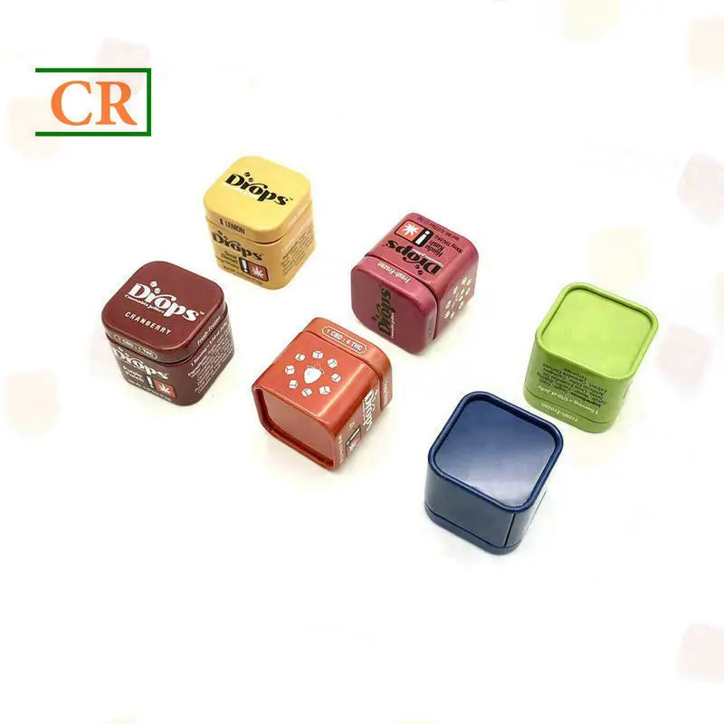 OEM Small Child Resistant Tin Cube for Jellies Manufacturer, Factory