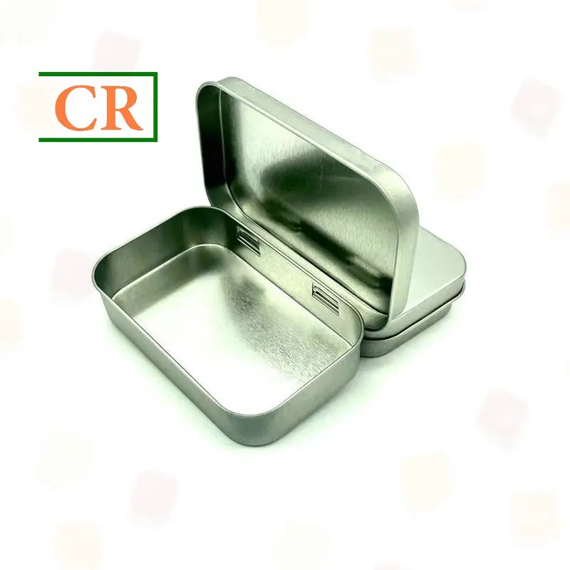 OEM Gen1 Rectangular Child Resistant Hinged Tin Box for Mints Manufacturers, Supplier