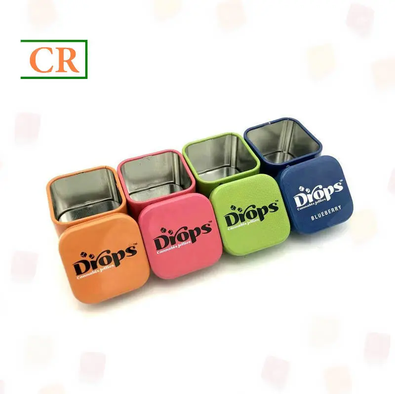 OEM Small Child Resistant Tin Cube for Mints Factory, Factories