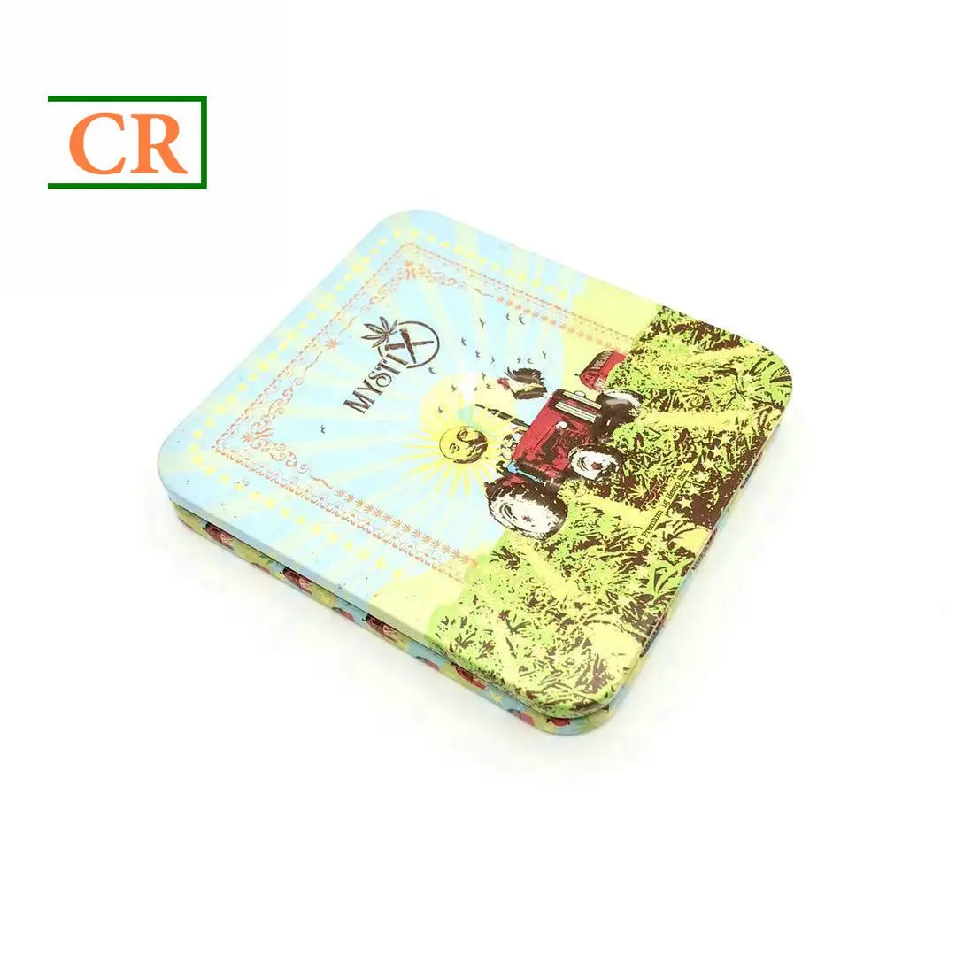 Custom 4.35 Inches Hinged Tin Box for Six Prerolls Suppliers, Factory