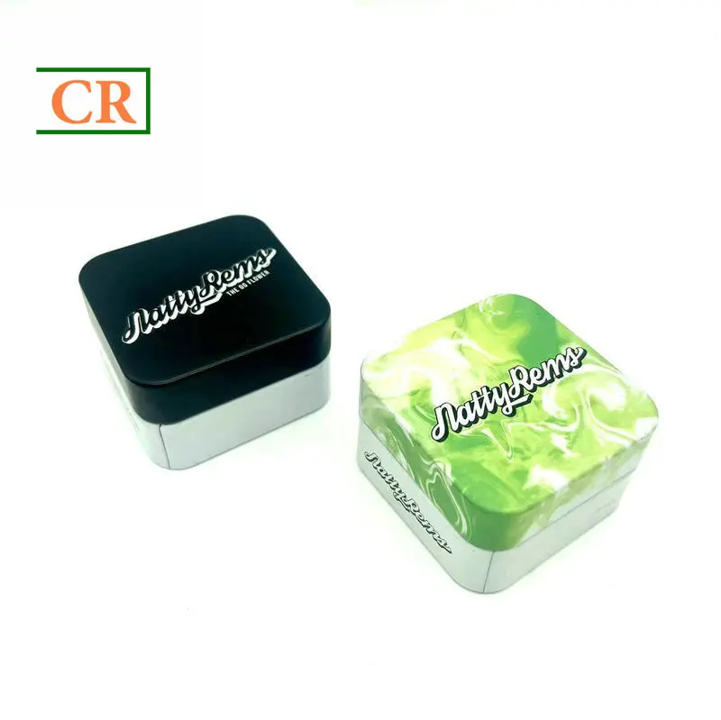OEM Square Tin Cube for Concentrate Glass Jar Suppliers, Factory