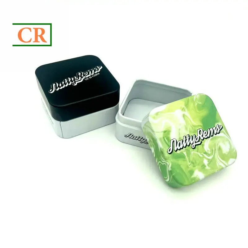 OEM Square Tin Cube for Concentrate Glass Jar Suppliers, Factory