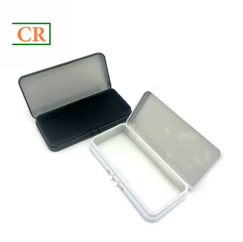 Hinged Child-Resistant Tin with Button for Cartridge