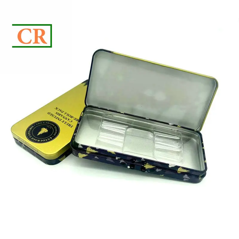 Slide Child Resistant Tin Case for Gummies