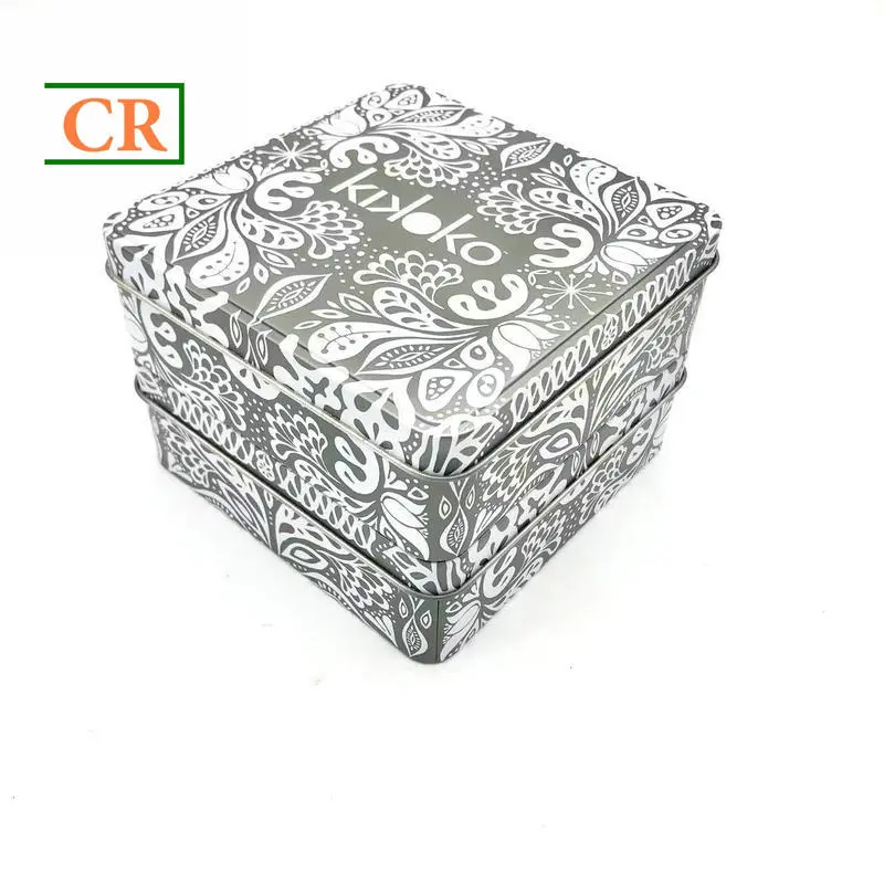 OEM Square Tin Box for Tea Bag Manufacturer, Factories