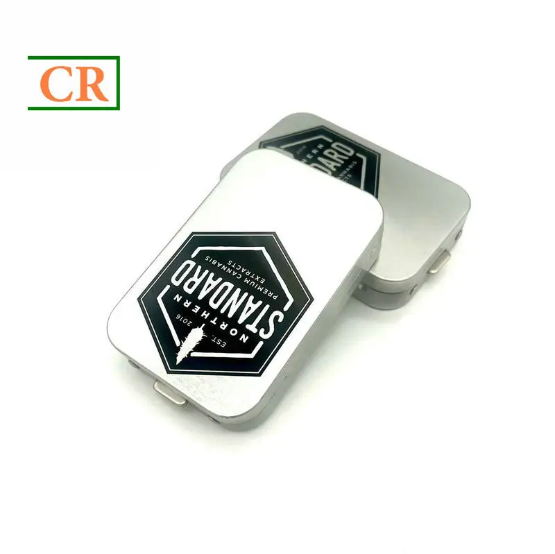 OEM child resistant tin with one metal button Factory, Factories