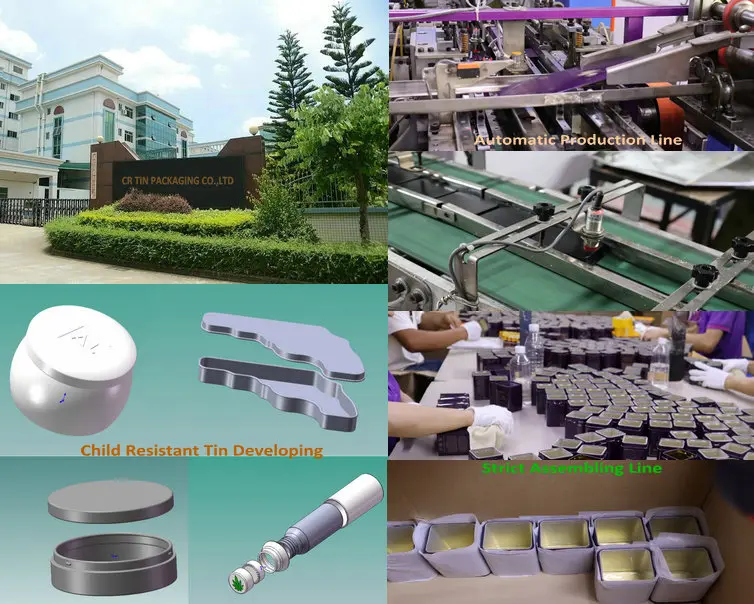 CR Tin Factory — Child Resistant Tin Box Manufacturing Facility