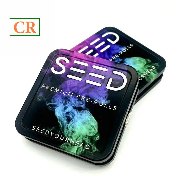 OEM 3 Inches Square Child Resistant Tin for Edibles Manufacturer, Factory
