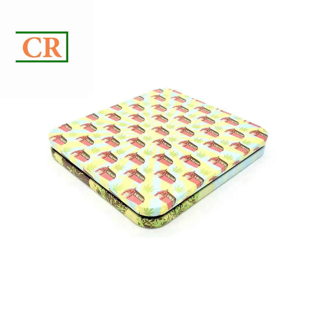 Custom 4.35 Inches Hinged Tin Box for Six Prerolls Suppliers, Factory