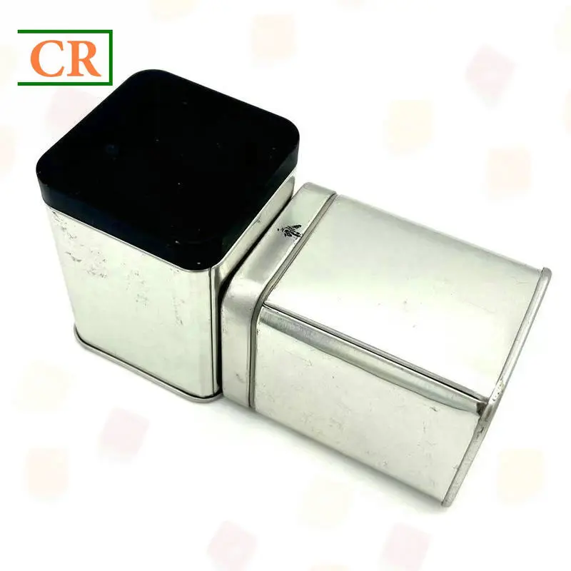 Airtight child resistant square tin cube usage