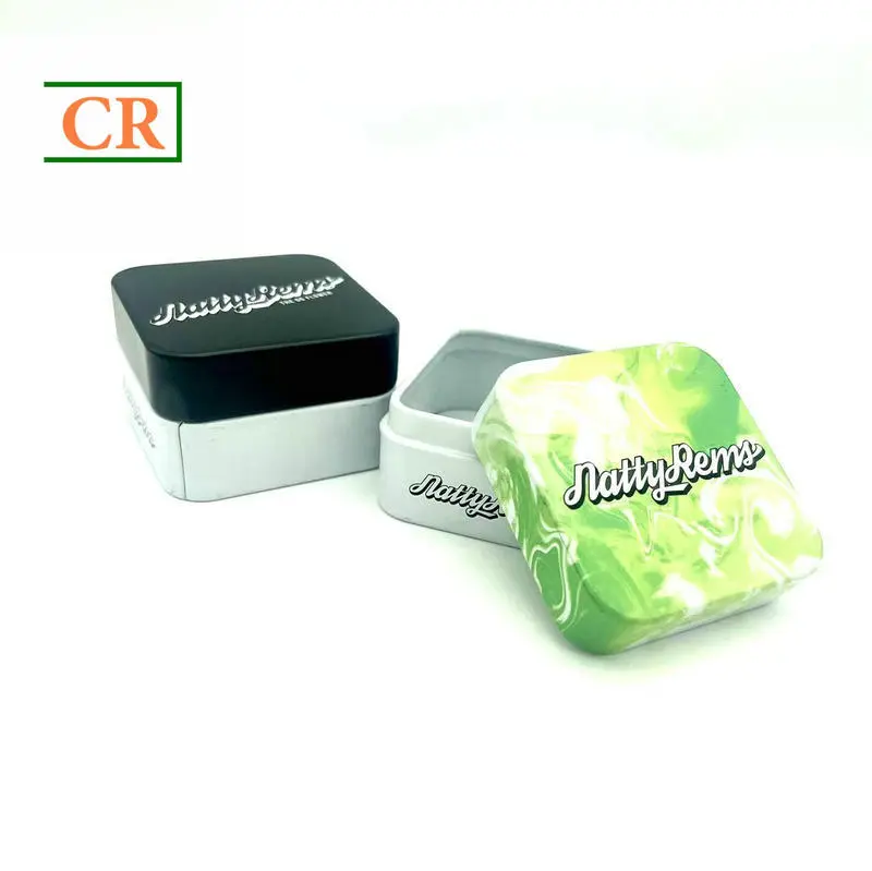 OEM Square Tin Cube for Concentrate Glass Jar Suppliers, Factory