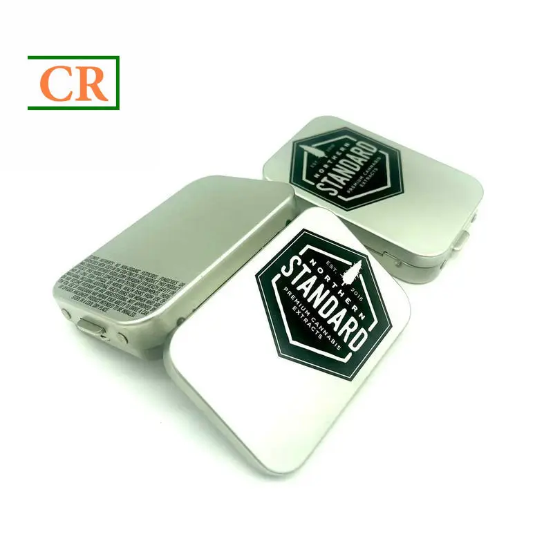 OEM child resistant tin with one metal button Factory, Factories
