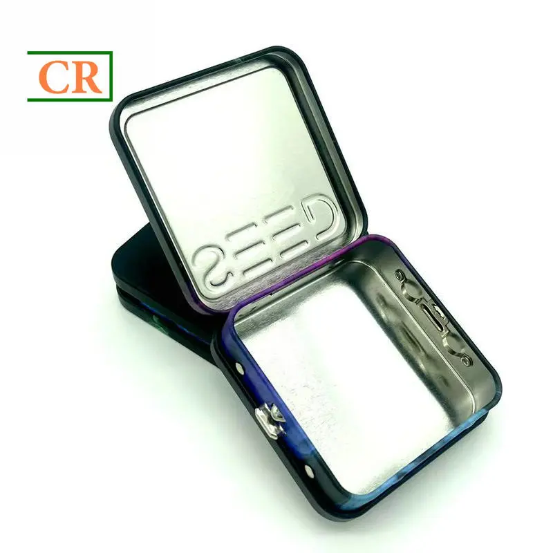 OEM 3 Inches Square Child Resistant Tin for Edibles Manufacturer, Factory