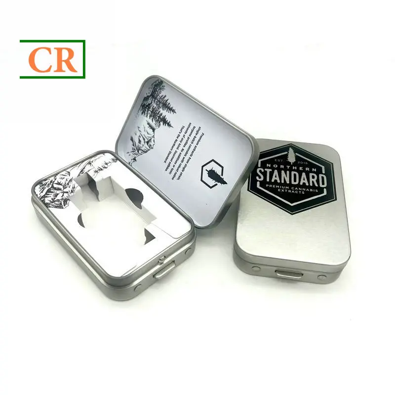 OEM child resistant tin with one metal button Factory, Factories