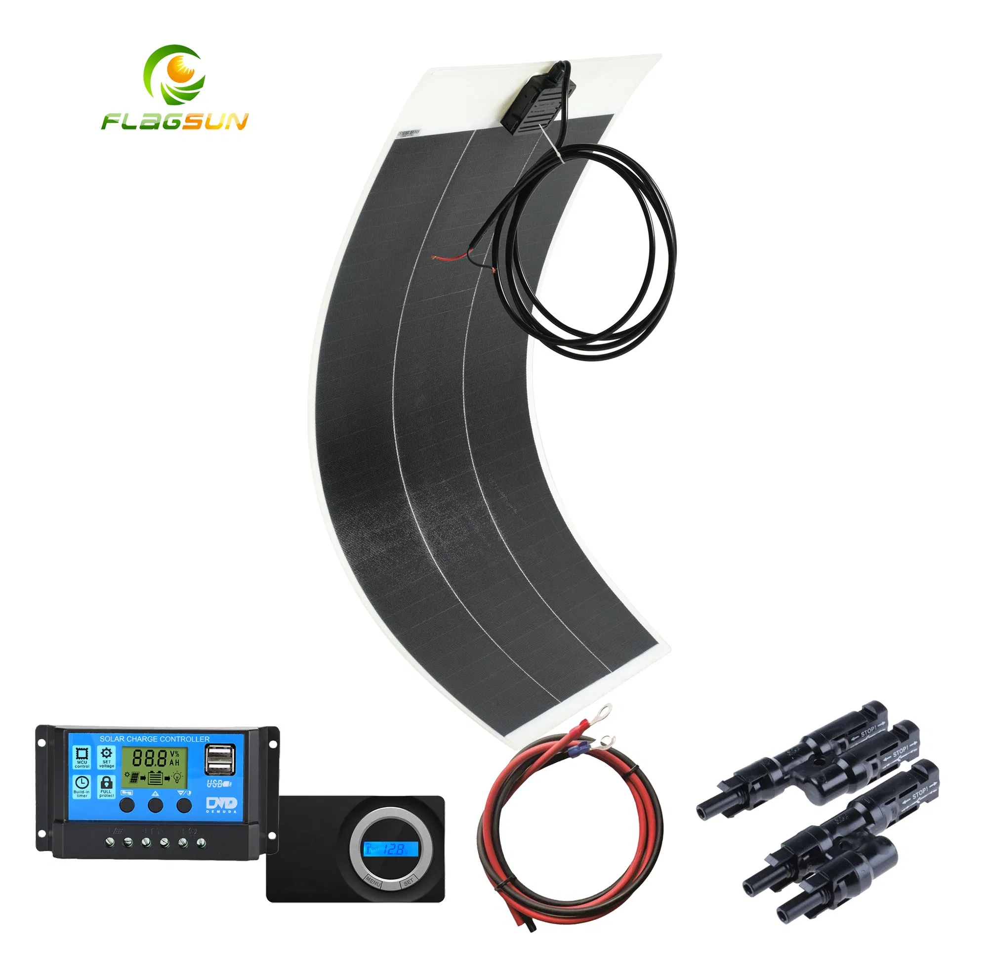 RV Solar Panel Kit with Inverter and Battery for Car, Marine and Caravan Car