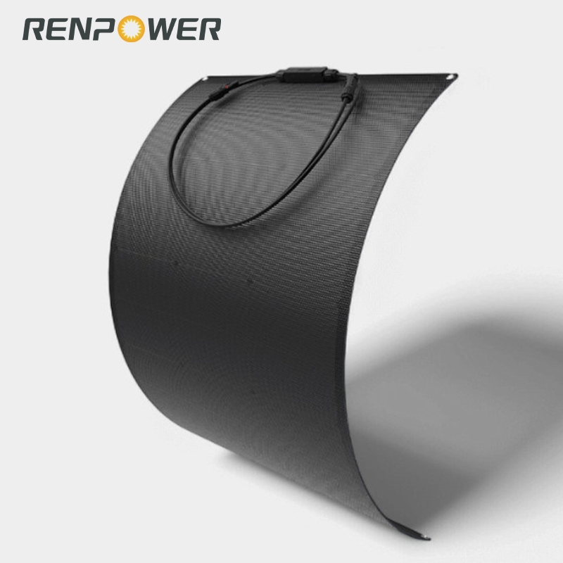 Mono Bc 100W Flexible Solar Panel Kit for Offgrid Home RV Boat Balcony Uneven Surfaces 12V Battery