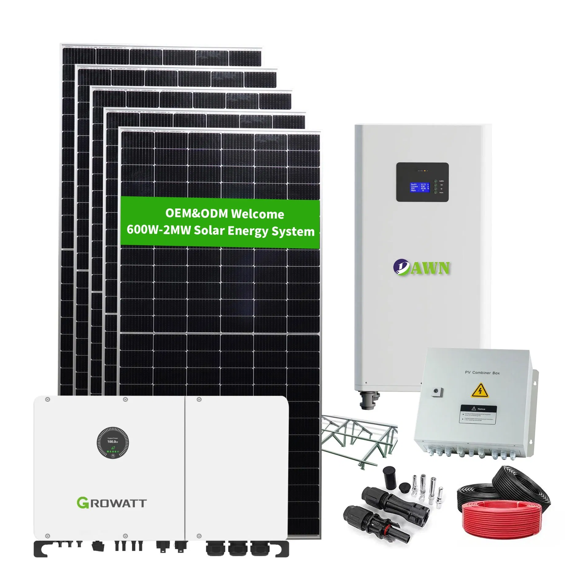 Hot Sale off Grid 1kw 5kw 10kw 12kw 15kw Solar Energy Hybrid Solar Plant Kit for Home
