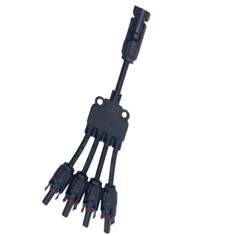 Solar Connectors Branch Parallel Adapter Cable Wire Tool Kit for Solar Panel