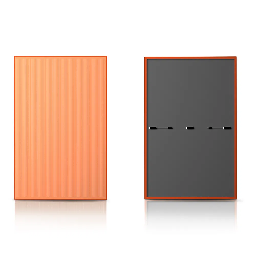 Aesthetic Orange BIPV Solar Panel Customized Colored PV Module for Home Solar Roof Tiles and Building Integrated Photovoltaics
