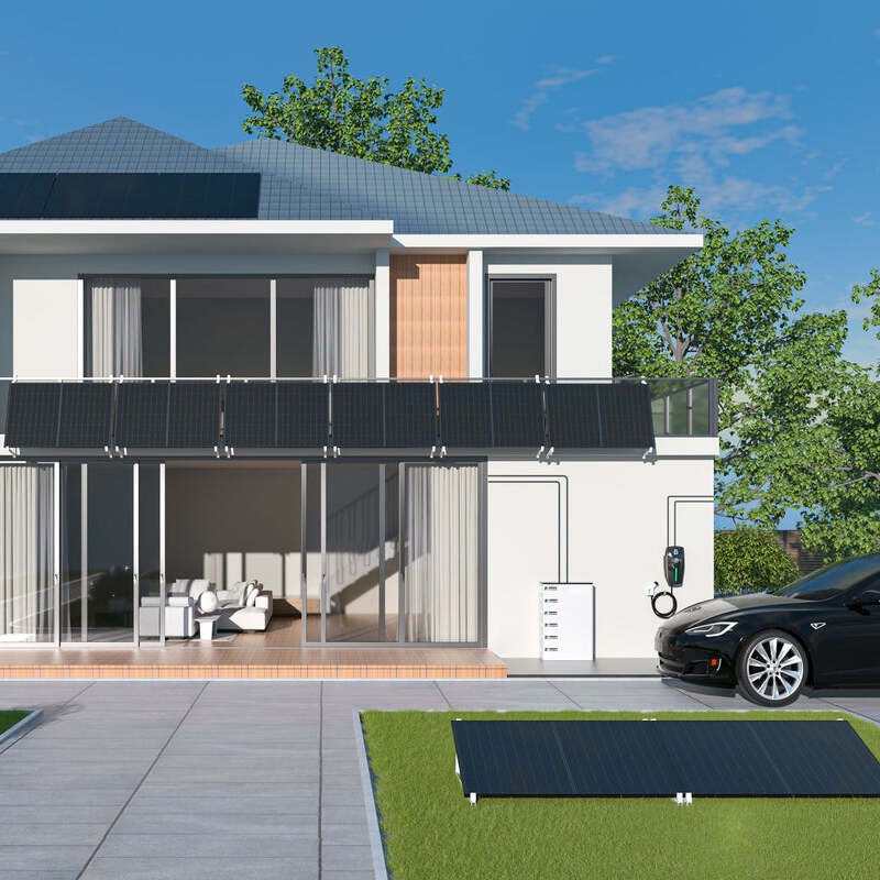Beny Germany Warehouse Solar Panel Balcony Power Plants Balkonkraftwerk Balcony Solar System 600W 800W Balcony System