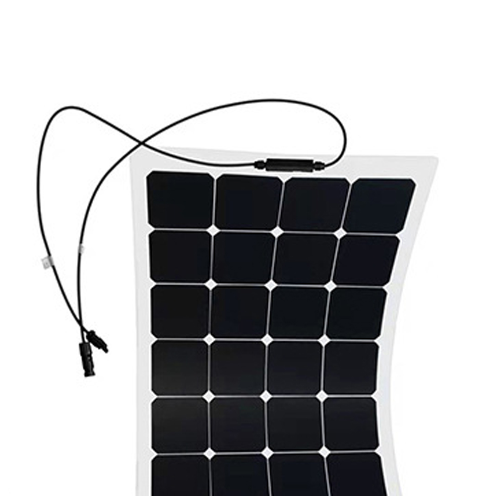 Super Quality 100W Flexible Solar PV Panel Thin Film Design Monocrystalline Silicon Material Sunpower Options for Sale