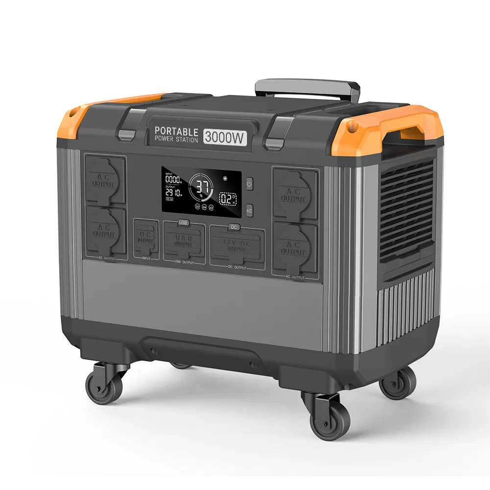 2688wh Capacity with 3X1000W AC Outlets Portable Solar Generator for Home Backup