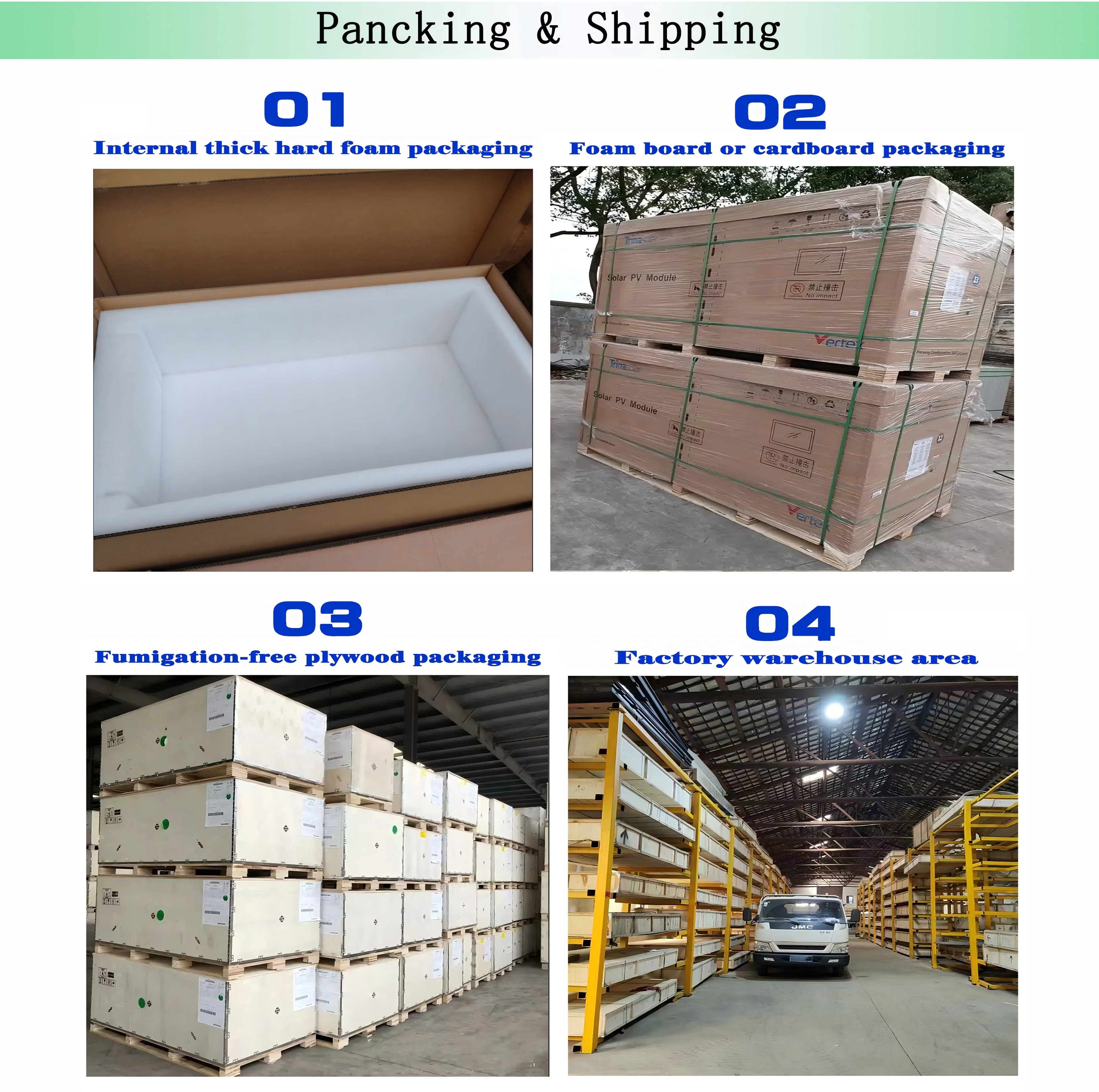 High quality solar packaging