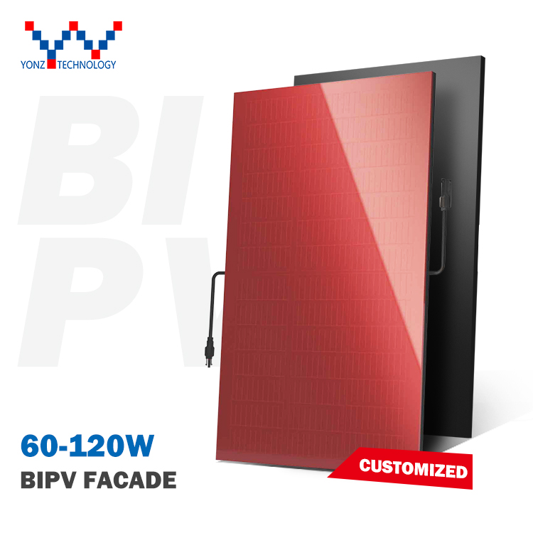 Yonz Top Quality Solar Glass Panel Bipv Facade Customizable Bipv Cdte Thin Film Solar Glass