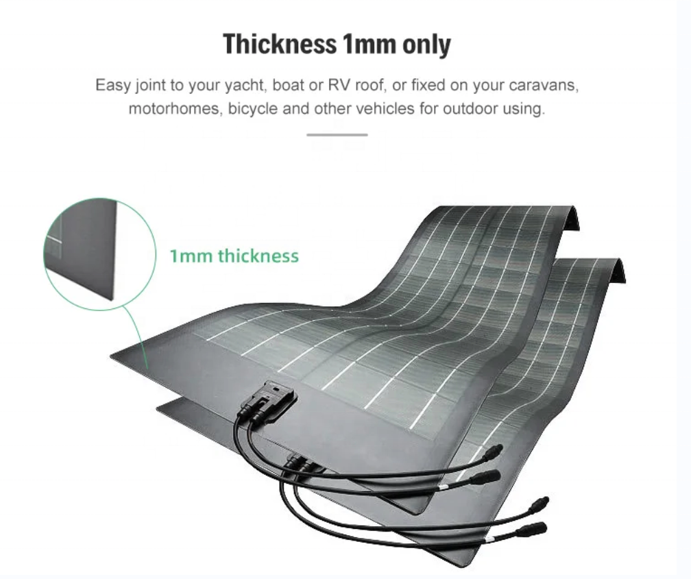 Wholesale Waterproof Thin Film Flexible Solar Panels 80W 120W 160W 500W 560W Thin Film CIGS Flexible Rollable Solar Panel