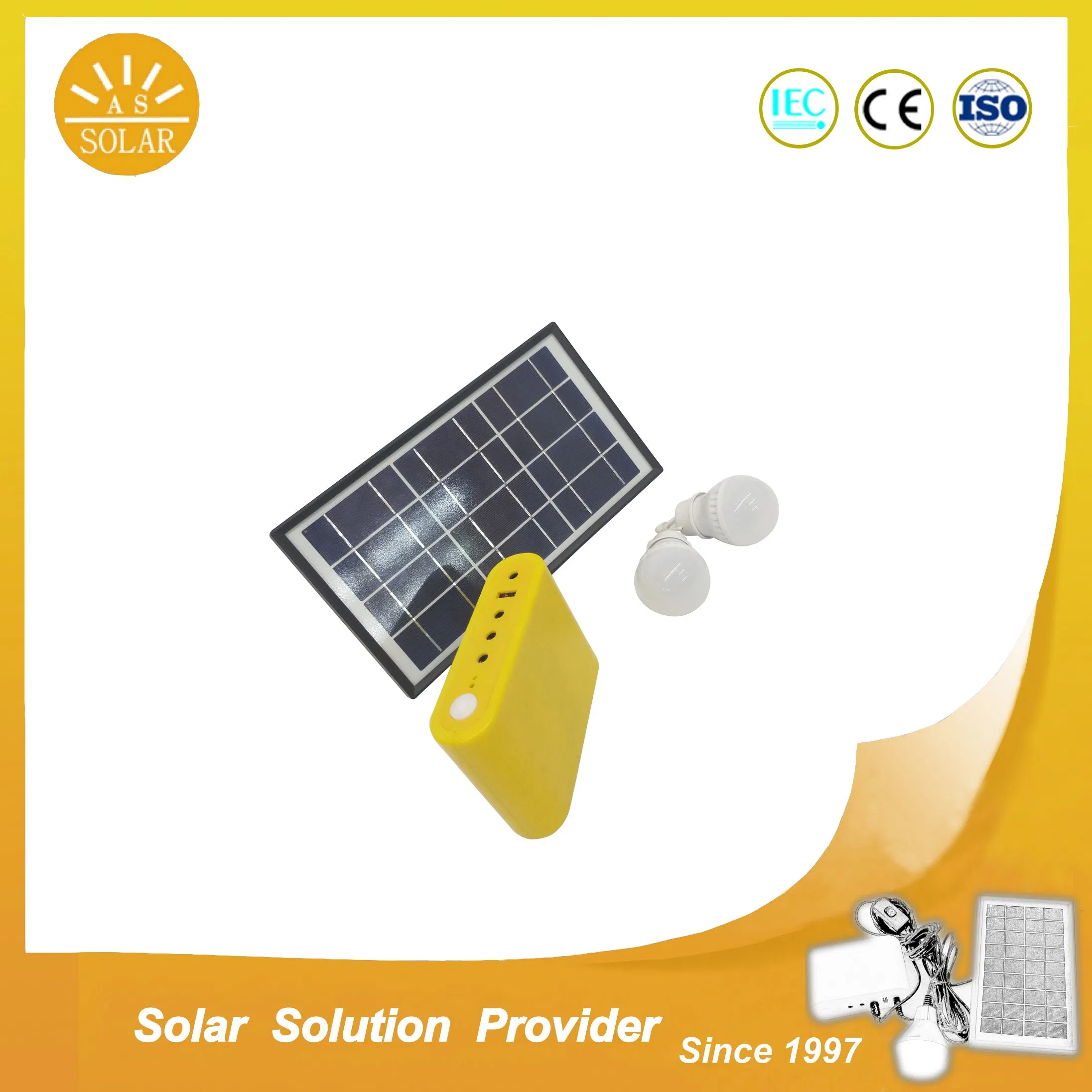 100W off-Grid Solar Home Lighting Kits (Integrated Type)