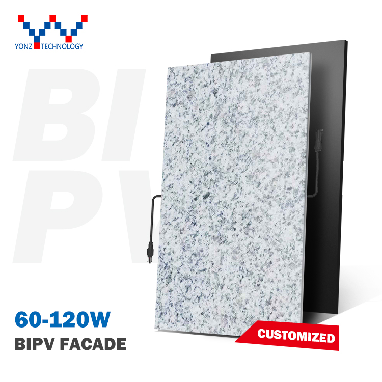 Yonz Top Quality Solar Glass Panel Bipv Facade Customizable Bipv Cdte Thin Film Solar Glass