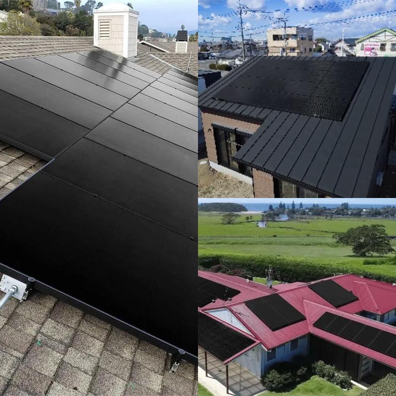 Tw Mono All Black Solar Panels 420W 430W 440W Shingled Full Black Photovoltaic Solar Panel