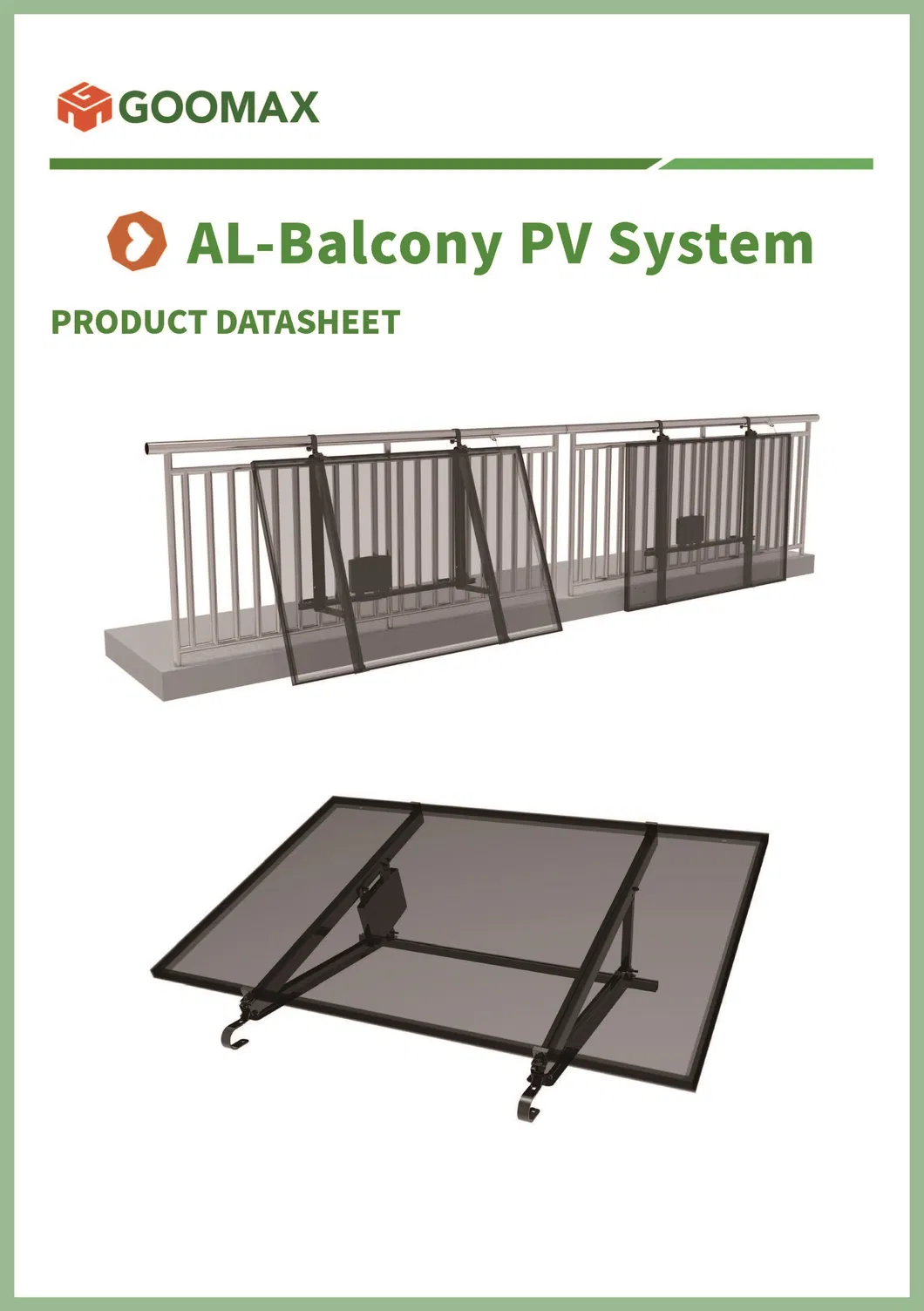 Easy Solar Panel System Solar Balcony Bracket Set