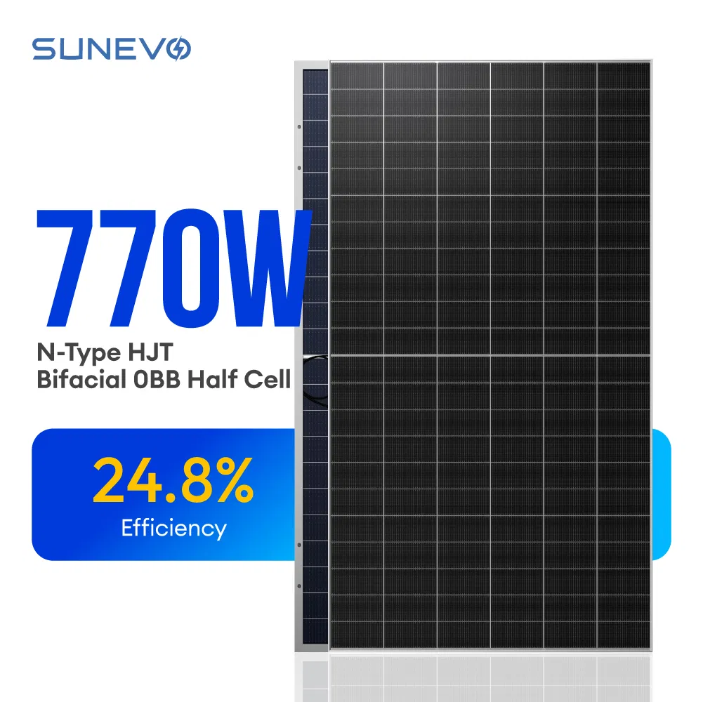 Home Use Bifacial Solar Panels 500W 550W 600watt 700watt 750watt 770W BIPV N Type PV Module Photovoltaic Panels Installation
