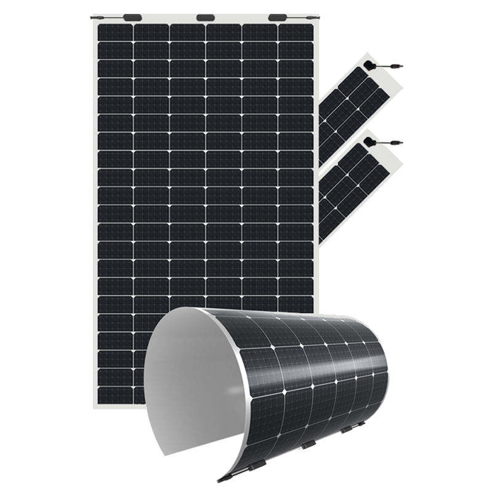 Greensun 182mm Perc Flexible Solar Panels 1000w 550W 420W 400W 380W 200W Thin Film Semi-flex Solar Panels for RV Car Rooftop