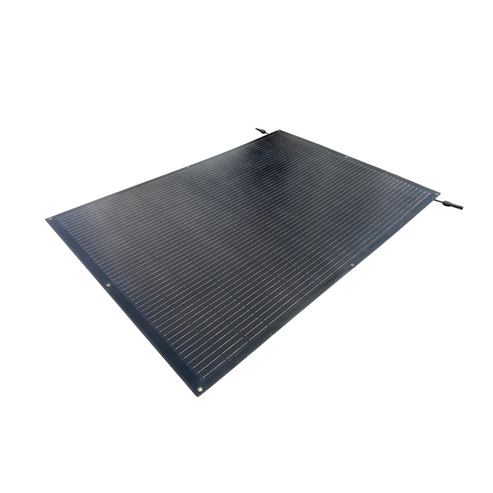200W Thin Film Flexible Solar Panels New Technology Boat/RV Use 18% Efficiency IP67 Junction Box
