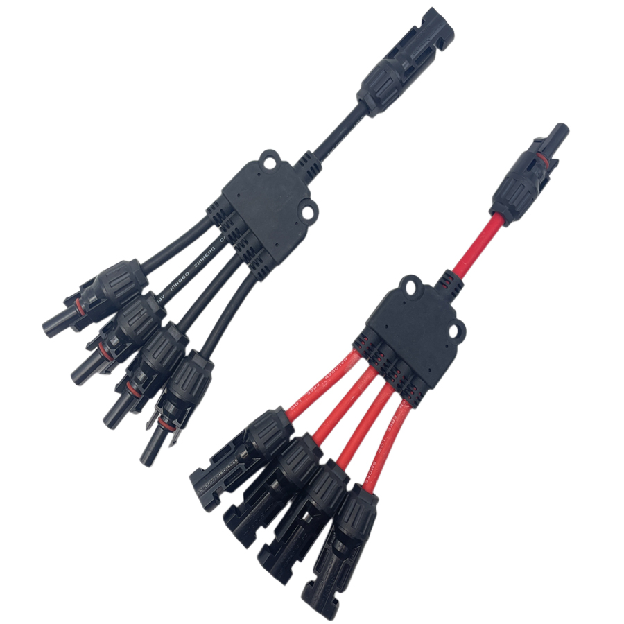 Solar Connectors Branch Parallel Adapter Cable Wire Tool Kit for Solar Panel