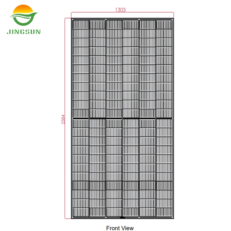 Jingsun Factory Price 720W 725W 750W N-Type Facial Solar Panels Shingled for Home Commercial