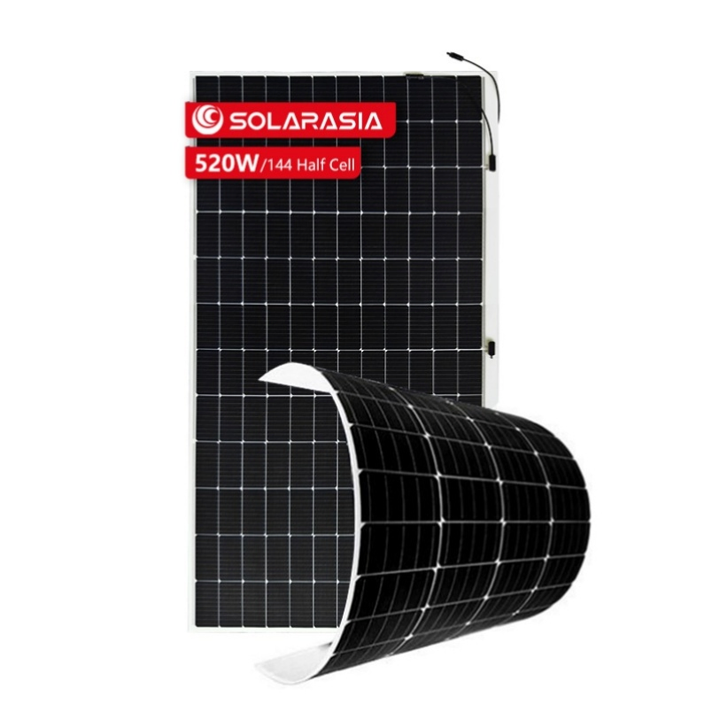 Premium Flexible Solar Panel 520W Lightweight BIPV Monocrystalline Module Factory Direct Supply for Home &amp; Commercial Solar Systems at Competitive Price