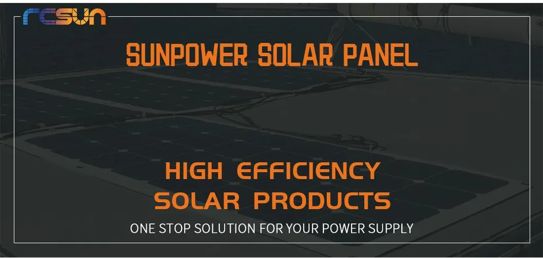 High-Efficiency Rcx-Sp Sunpower Solar Panel for Marine Use