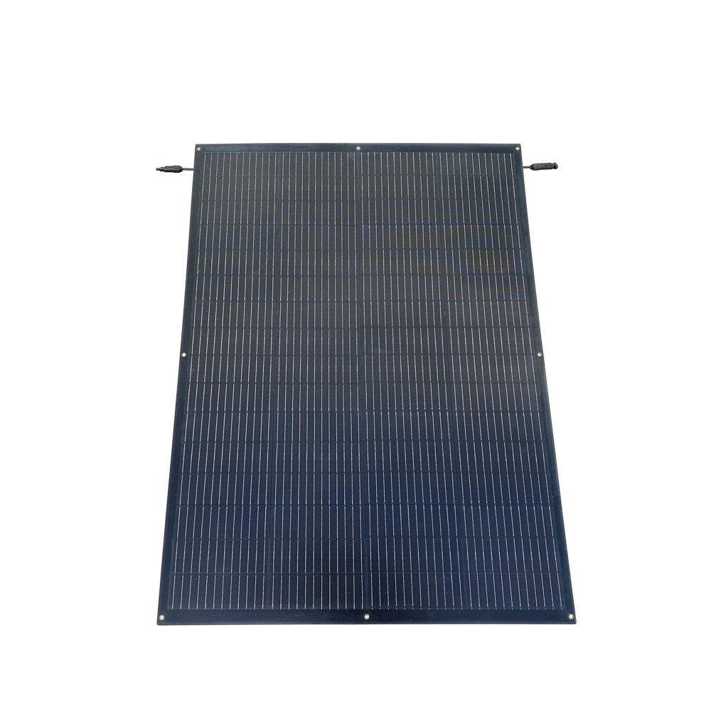 200W Thin Film Flexible Solar Panels New Technology Boat/RV Use 18% Efficiency IP67 Junction Box