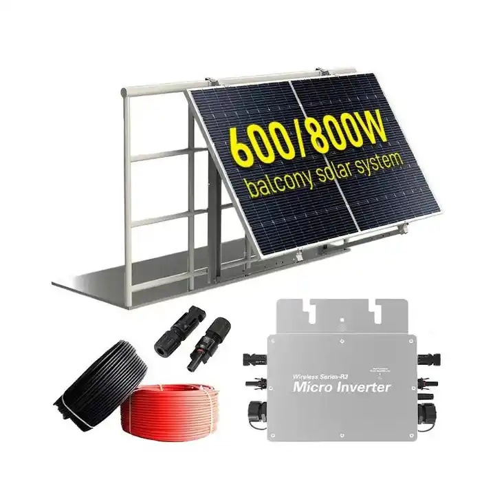Most-Popular Balcony on Grid PV System Balcony Hanging Solar Power System