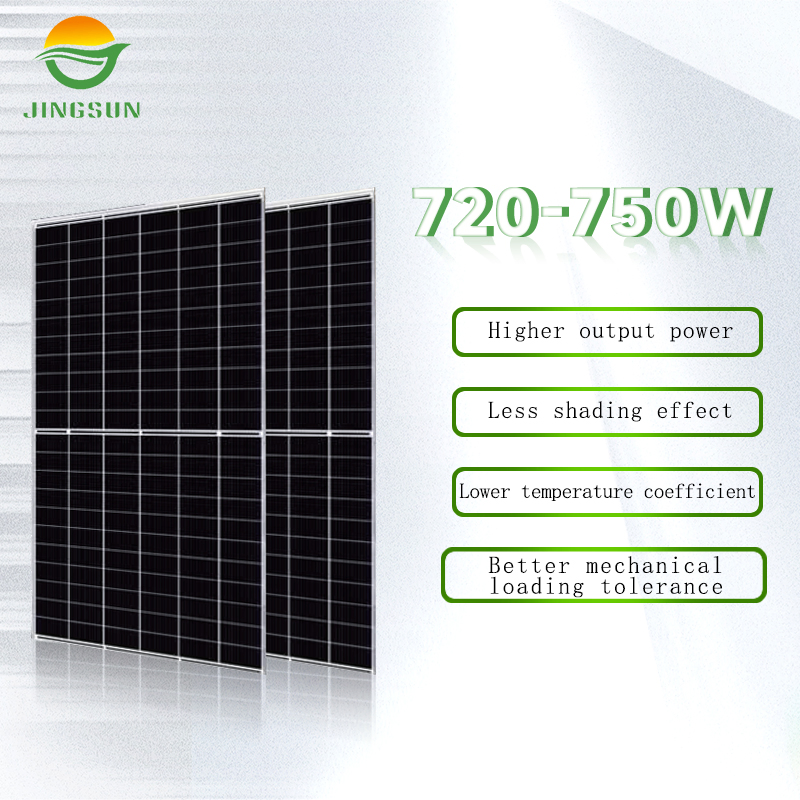 Jingsun Factory Price 720W 725W 750W N-Type Facial Solar Panels Shingled for Home Commercial
