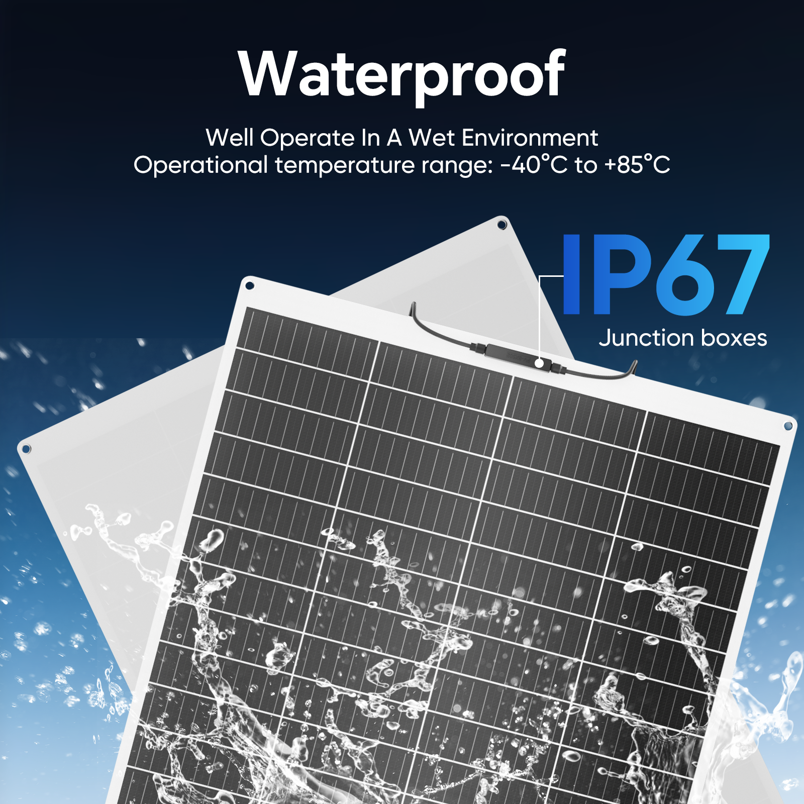 Light Weight Rollable Flexible Solar Panels 100W 200W Thin Film High Efficiency 22% 25-Year Warranty Home &amp; RV Use