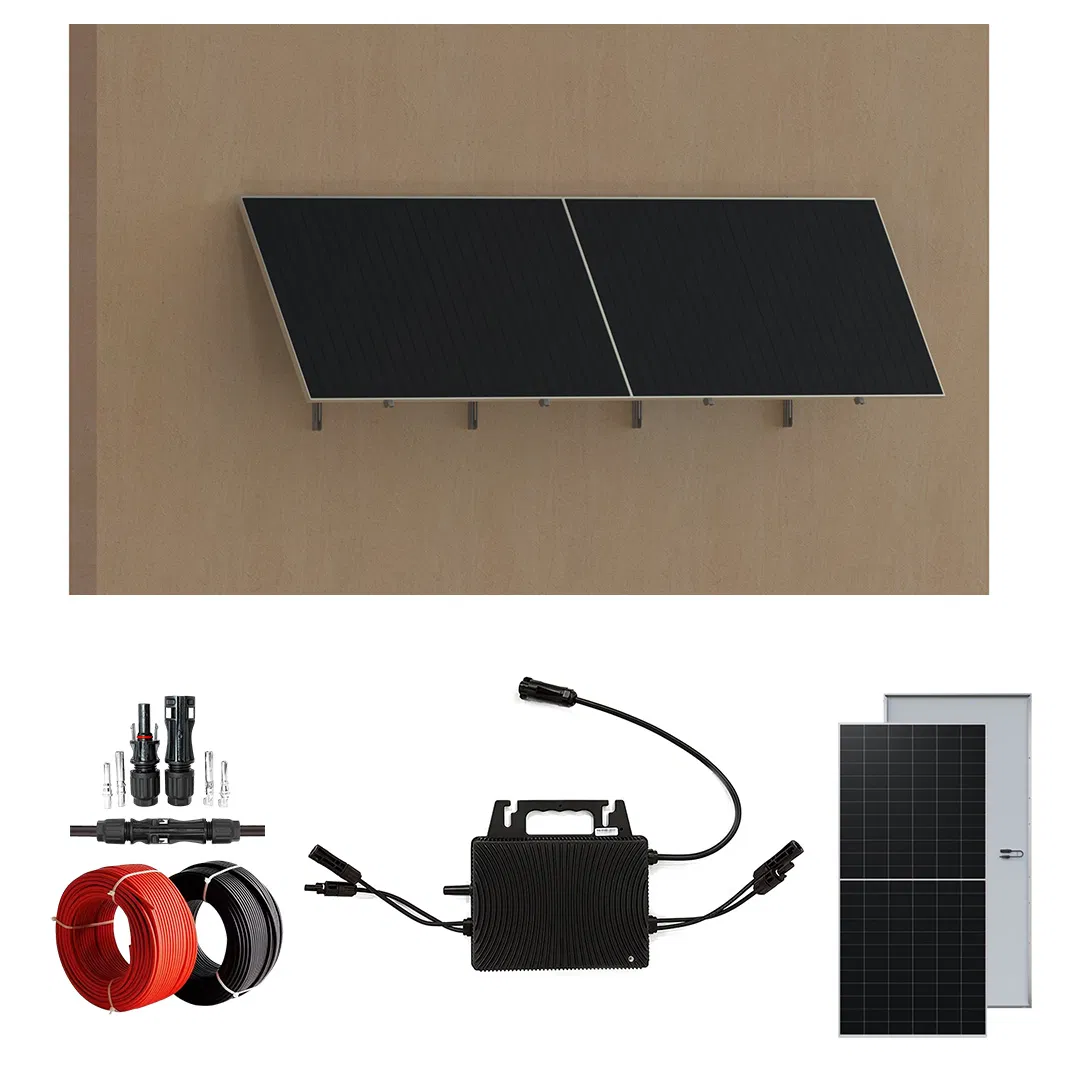 Solar Multi-Use 2-Panel PV Balcony Bracket Mounting System for Wall/Floor/Balcony Installations