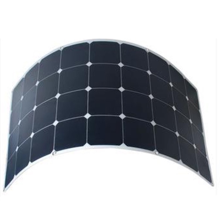 High-Efficiency Lightweight 100W Semi-Flexible Solar Panel Rollable Thin Film for RV Camping Custom Solar Panels