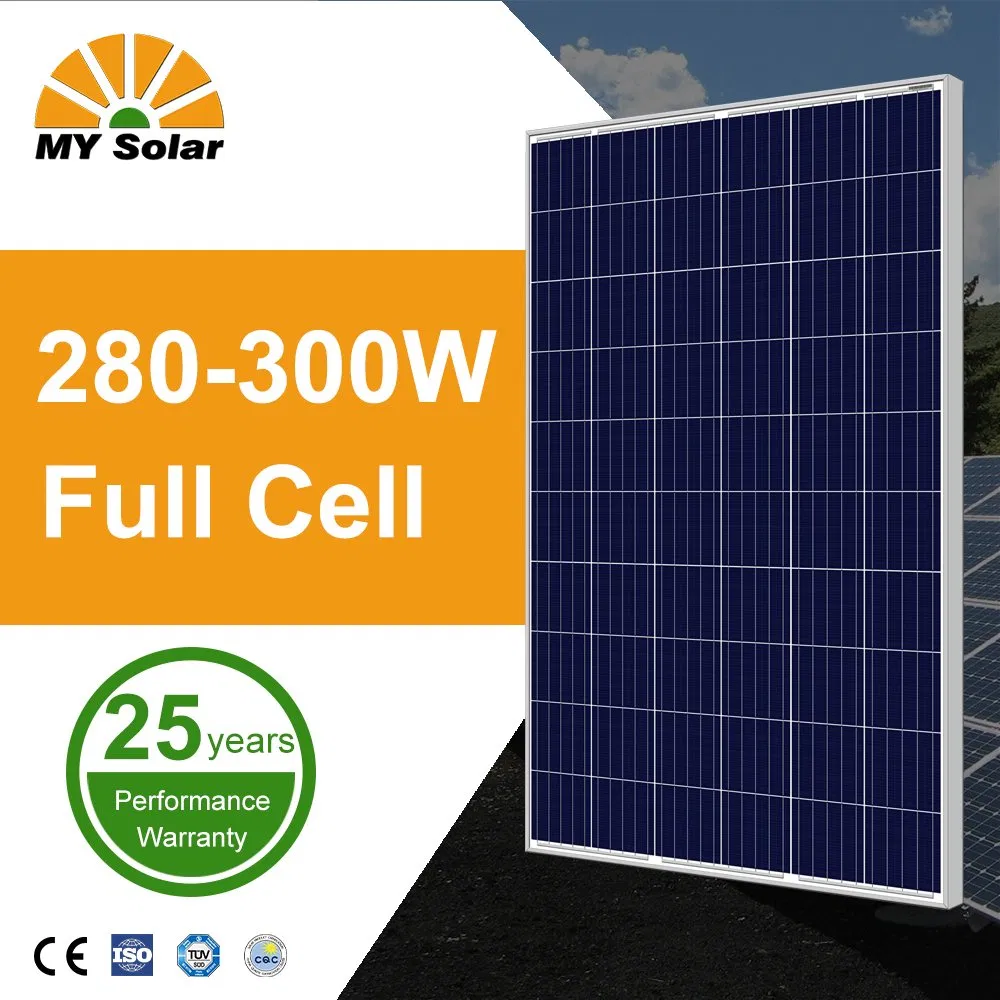 Mysolar TUV/CE Certification Monocrystalline Silicon Half Cells Sunway Shingled Solar Panels 300W for Home Use